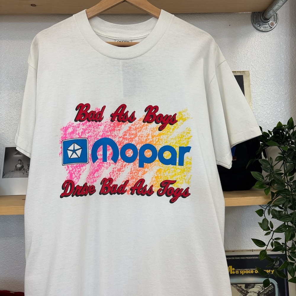 90’s Mopar “Bad Ass Boys Drive Bad Ass Toys”
  T-shirt size Large